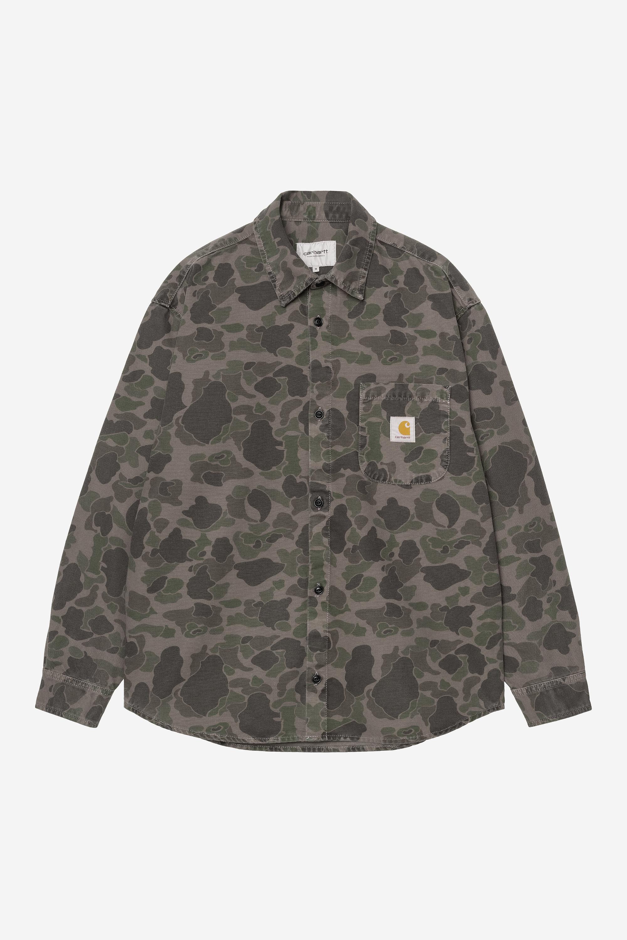 Green / Porphyry Camo Duck (garment dyed)