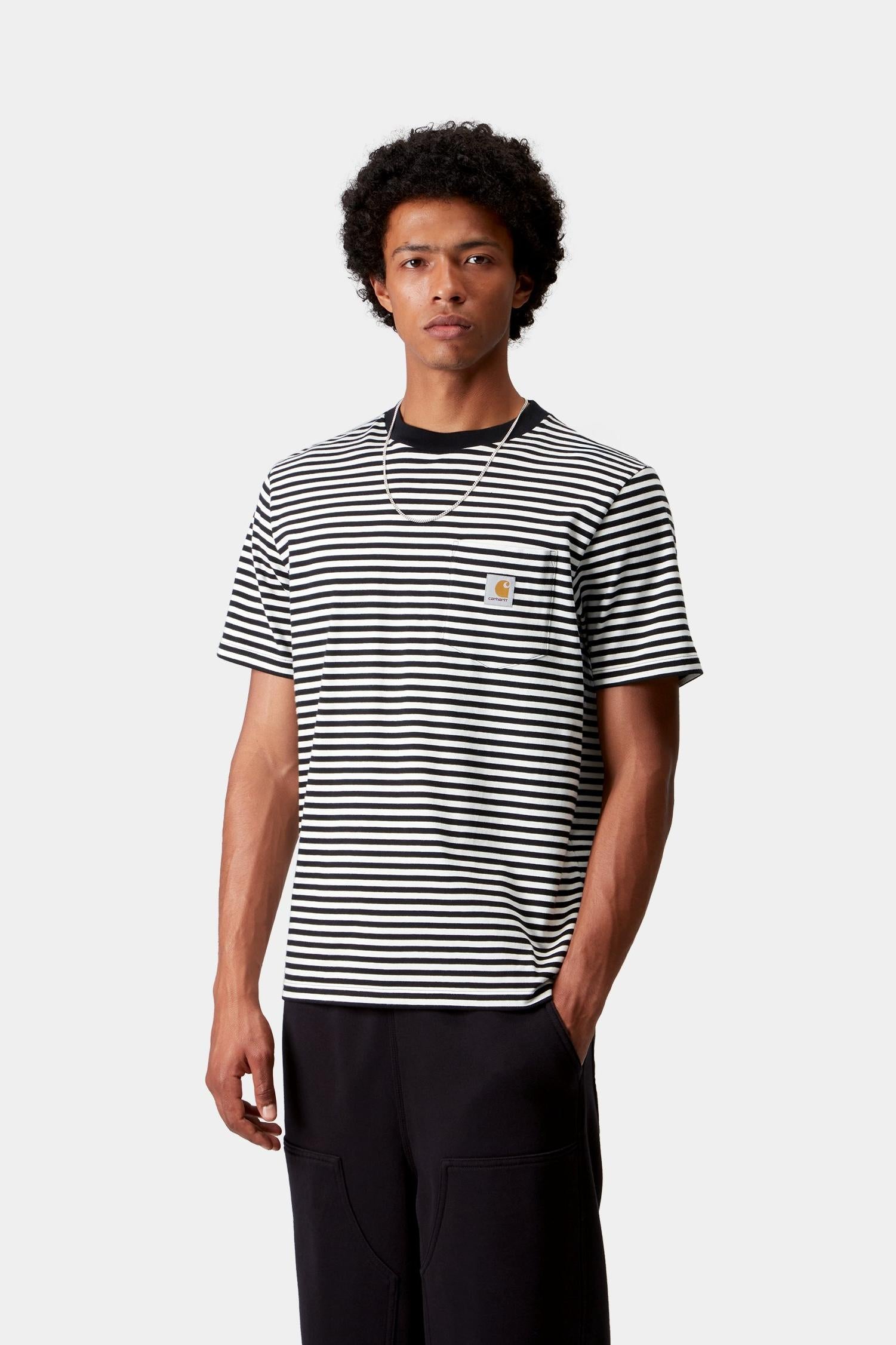 Verner Stripe Pocket T-Shirt