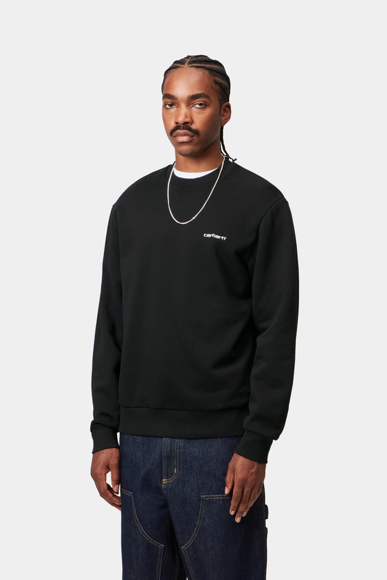 Script Embroidery Sweatshirt
