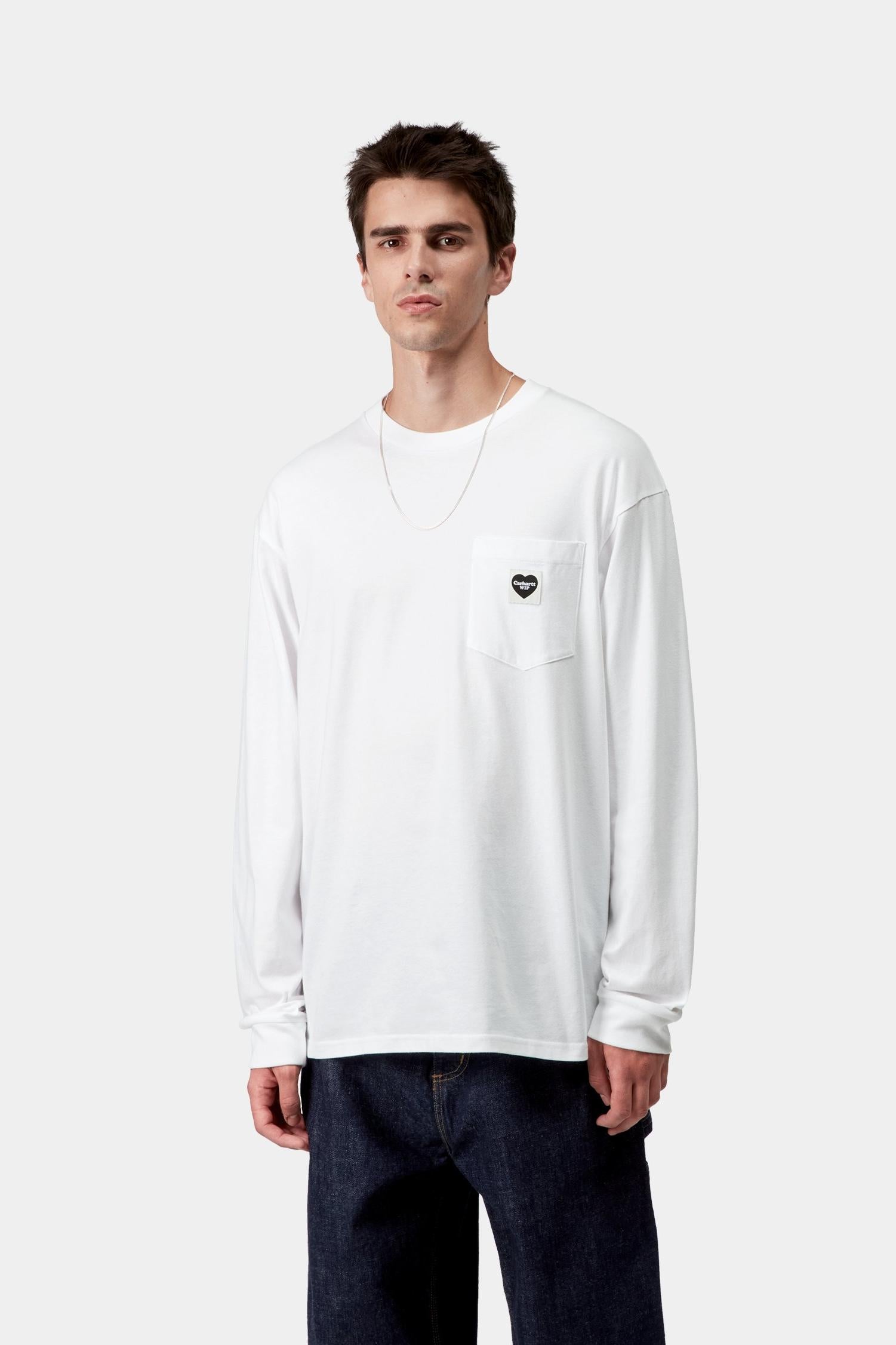 Long Sleeve Pocket Heart T-Shirt