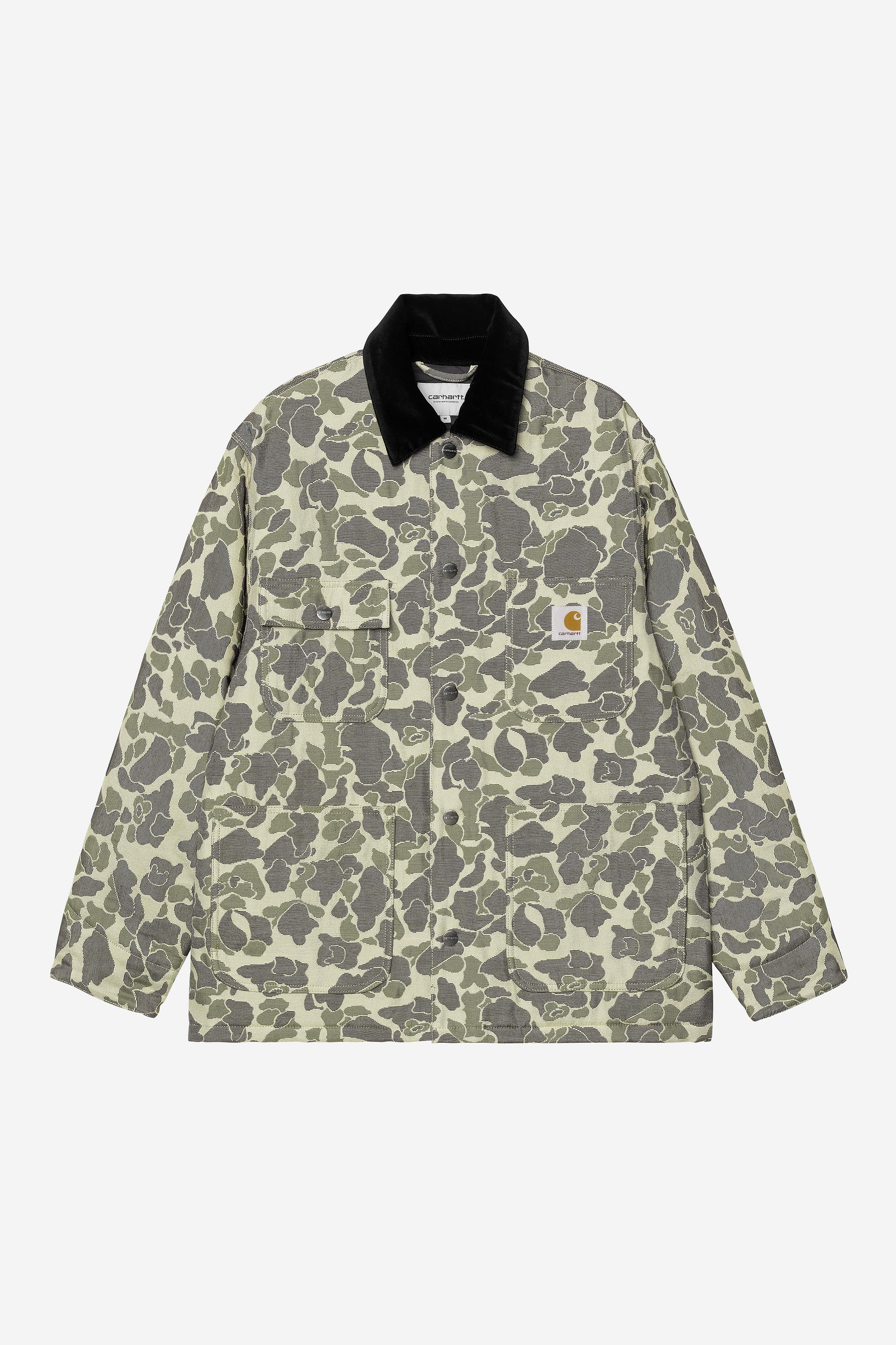 Green / Tobacco Camo Duck Jacquard