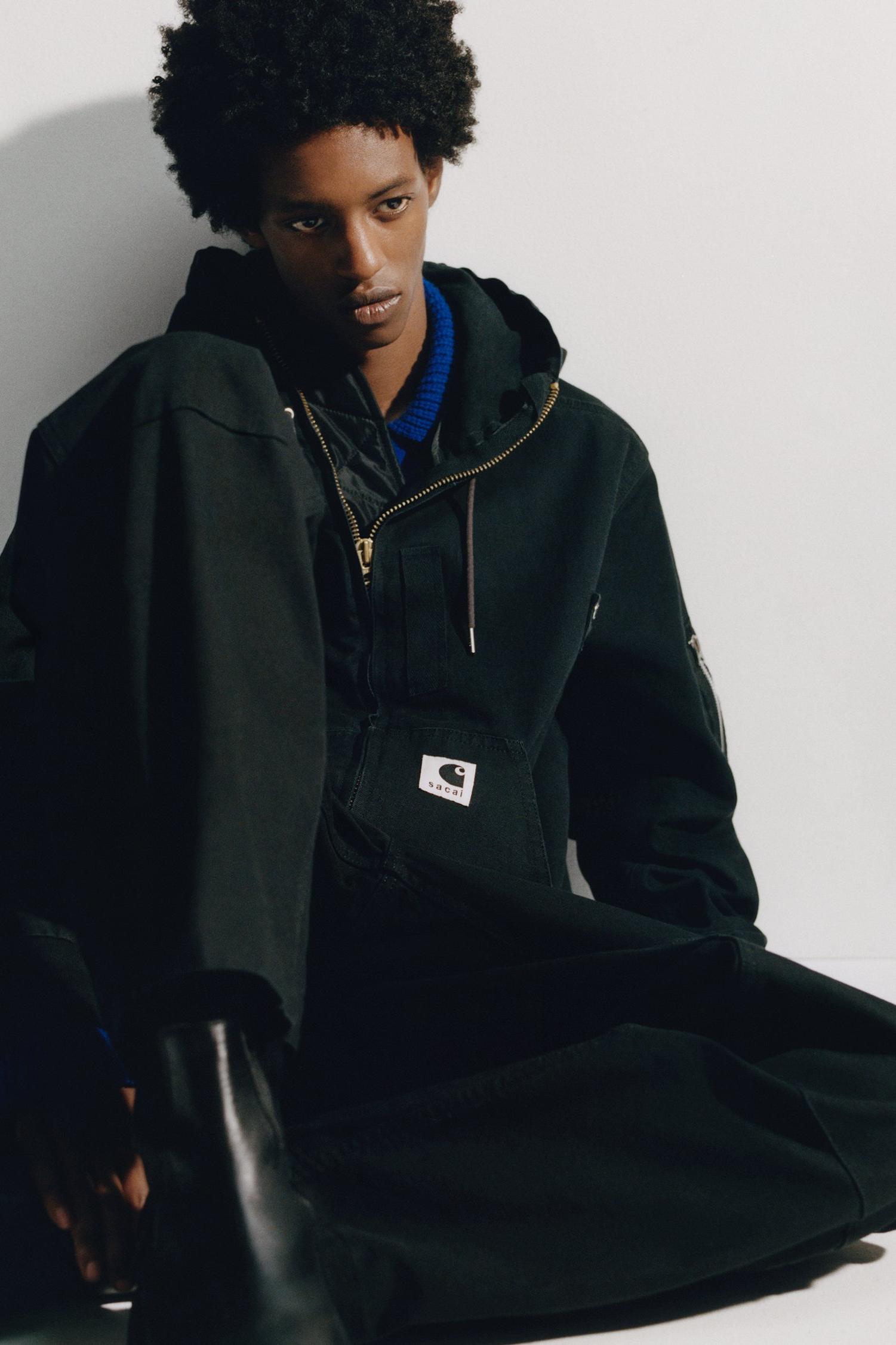 sacai x Carhartt WIP Washed Duck Hooded Blouson